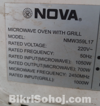 NOVA microwave oven